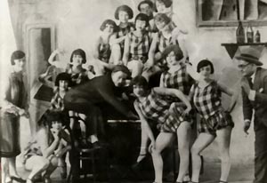 Peter Kreuder and the "Ziegfeld Girls"